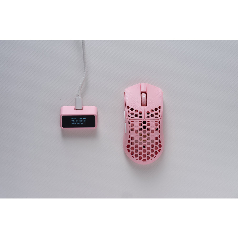 Arbiter Studio AKITSU MEDIUM 40g Carbon Fiber 8K Wireless Gaming Mouse Pink - Founders Edition