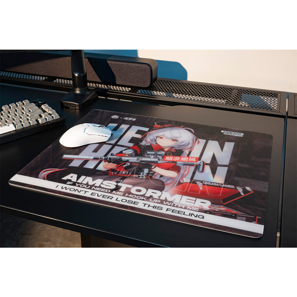 Dream Gamer Float Glass Mousepad AIMSTORMER Dark