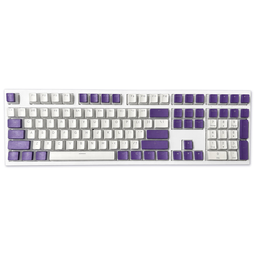 Ducky Seamless Legend Pudding Keycap Set Purple White