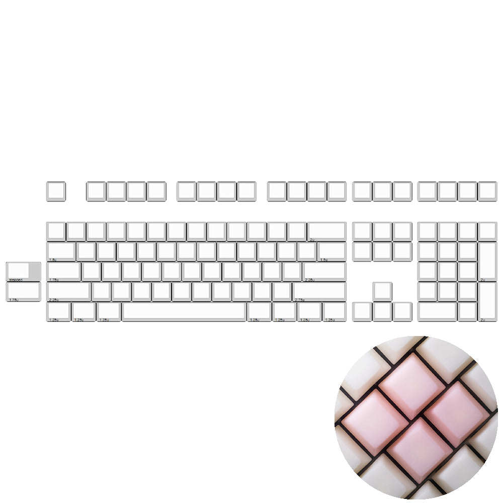 EscapeKeyboard POM JeLLY Keycaps single colour kits Strawberry