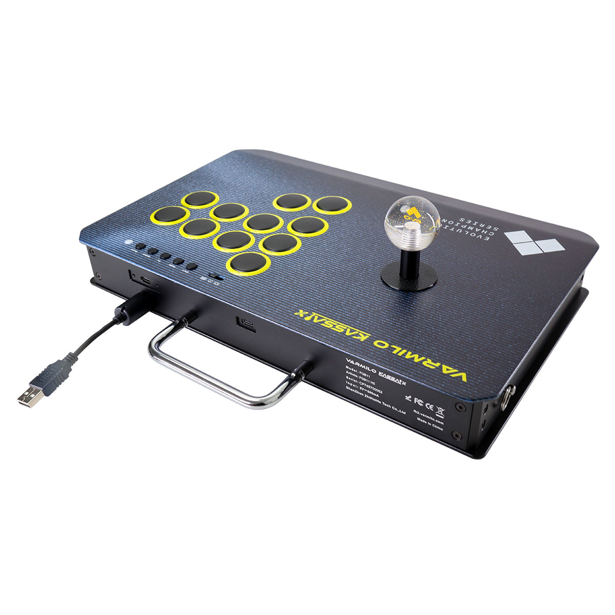 VARMILO KASSAI X Evo Black Arcade Joystick Controller for Fighting Games
