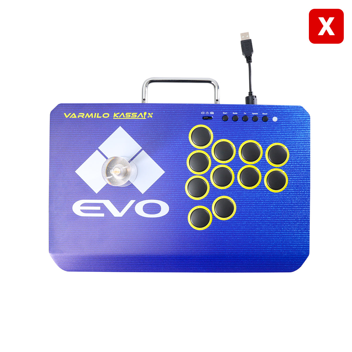 VARMILO KASSAI X Evo Blue Arcade Joystick Controller for Fighting Games