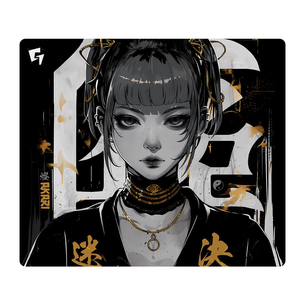 GLSSWRKS Akari Premium Glass Mousepad Gold【他商品との同梱不可】