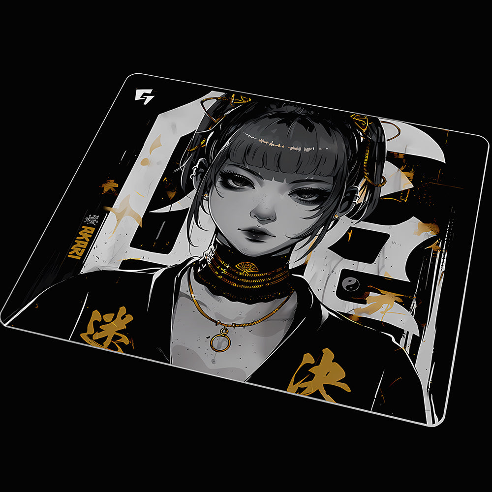 GLSSWRKS Akari Premium Glass Mousepad Gold【他商品との同梱不可】
