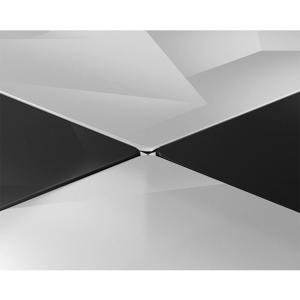 GLSSWRKS Polarity Series Glass Mousepad Large 490x420mm Black