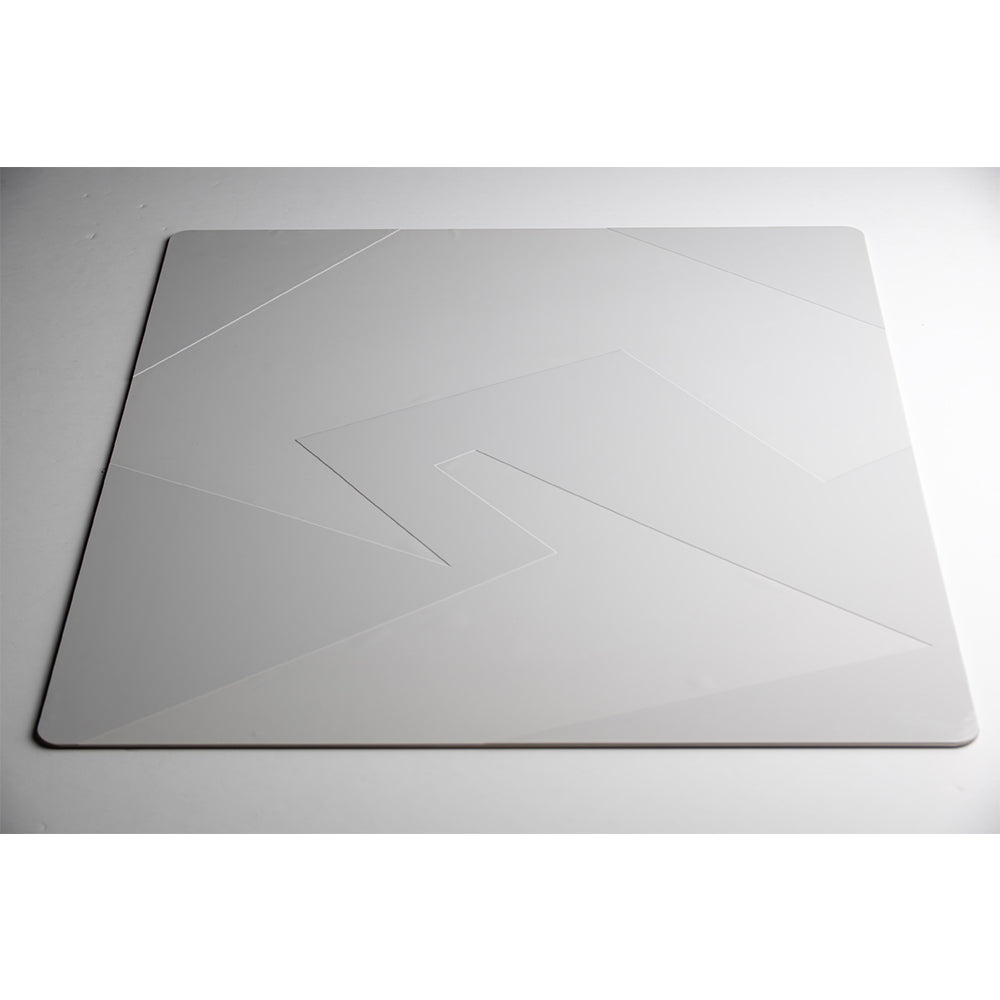 GLSSWRKS Polarity Series Glass Mousepad Large 490x420mm Black