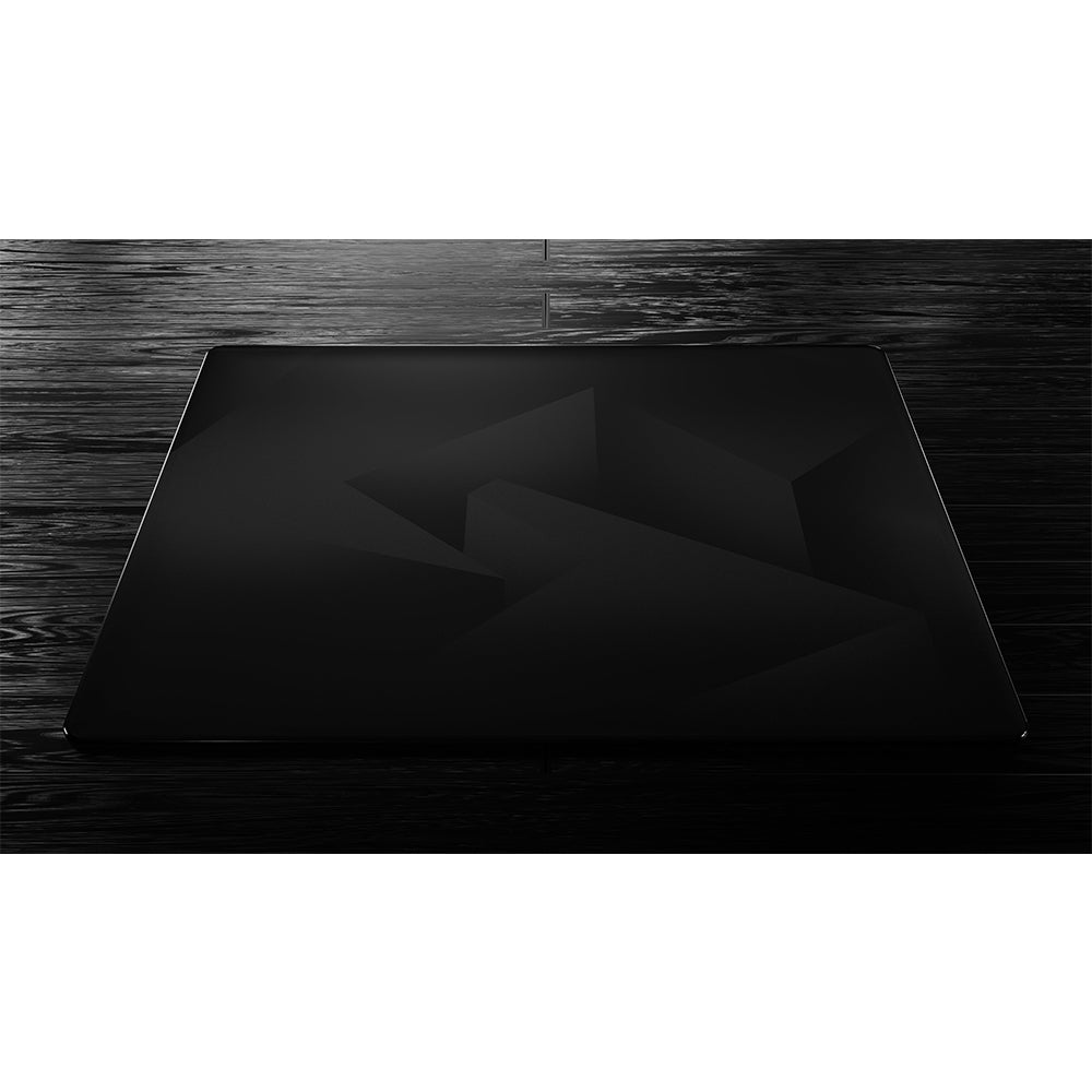 GLSSWRKS Polarity Series Glass Mousepad Large 490x420mm Black