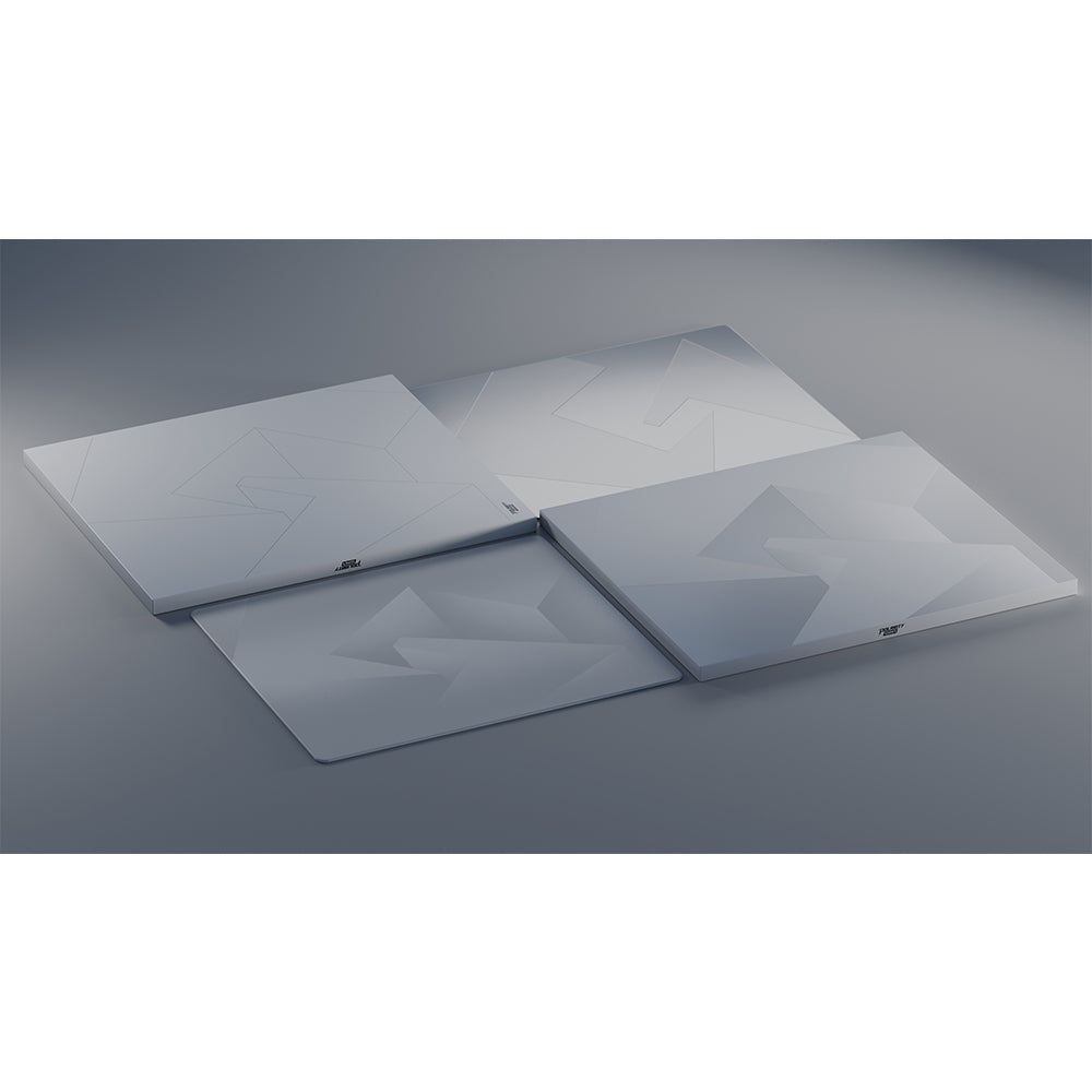 GLSSWRKS Polarity Series Glass Mousepad Large 490x420mm White