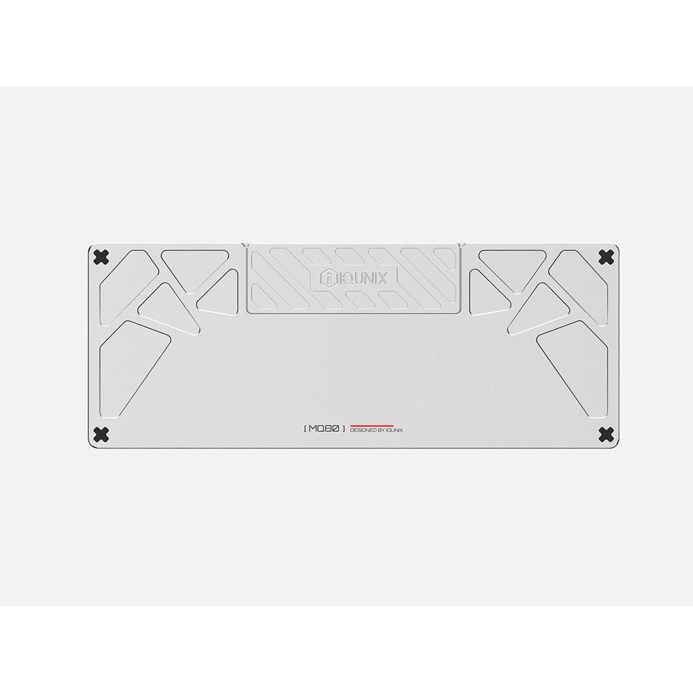 iQunix MQ80 Aluminum Low Profile Wireless Mechanical Keyboard Moonlight Silver