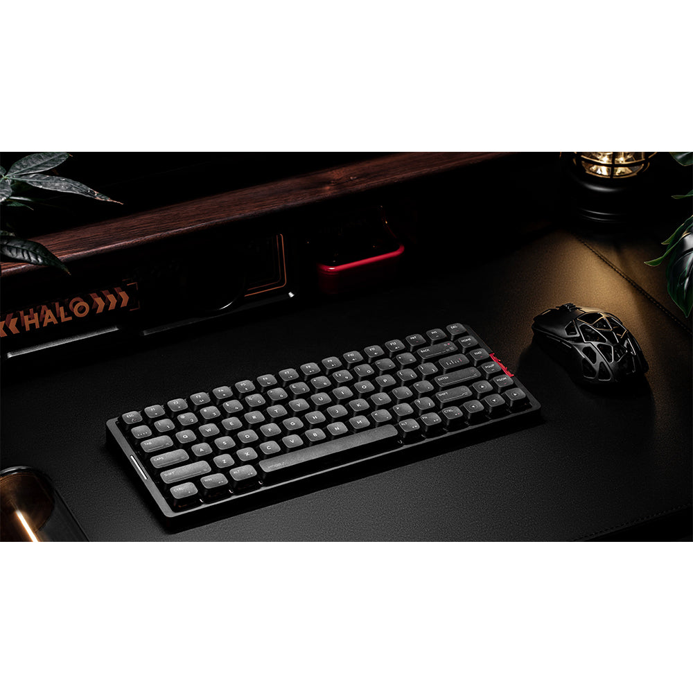 iQunix MQ80 Aluminum Low Profile Wireless Mechanical Keyboard Shadow Black