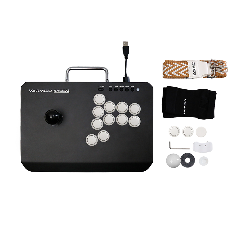 VARMILO KASSAI Obsidian Black Arcade Joystick Controller for Fighting Games Type-C接続対応モデル