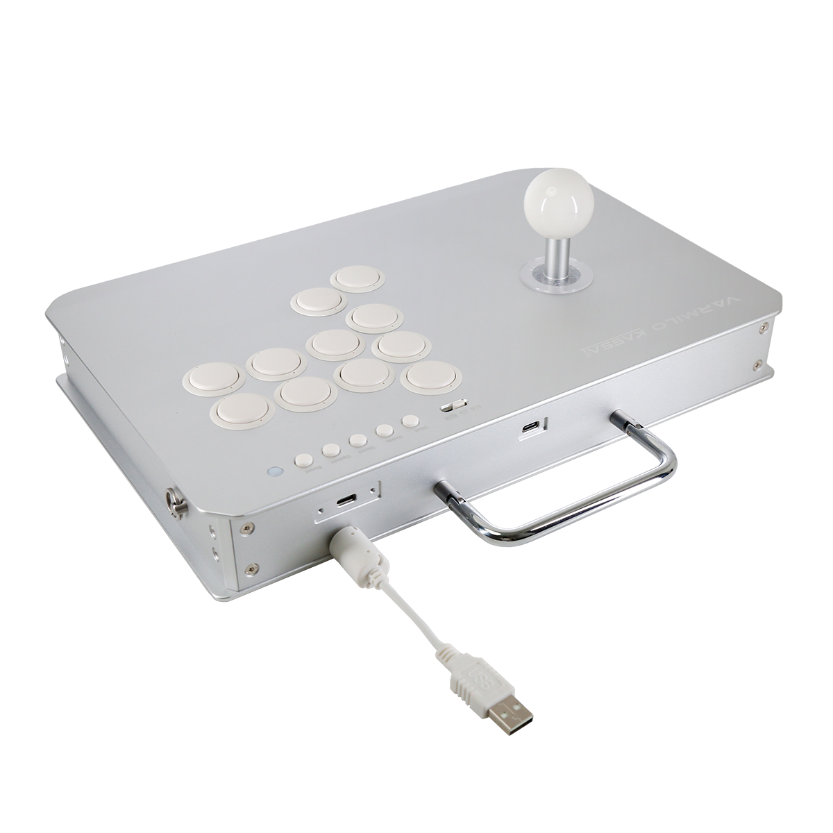 VARMILO KASSAI Lunar Silver Arcade Joystick Controller for Fighting Games Type-C接続対応モデル