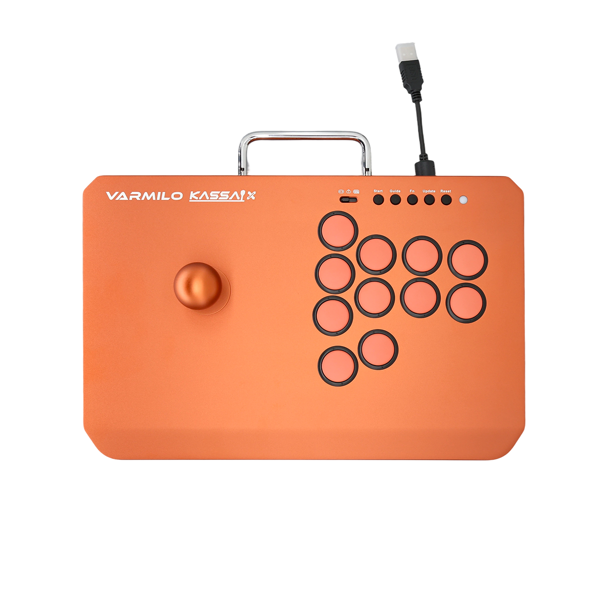 VARMILO KASSAI X Red Copper Arcade Joystick Controller for Fighting Games