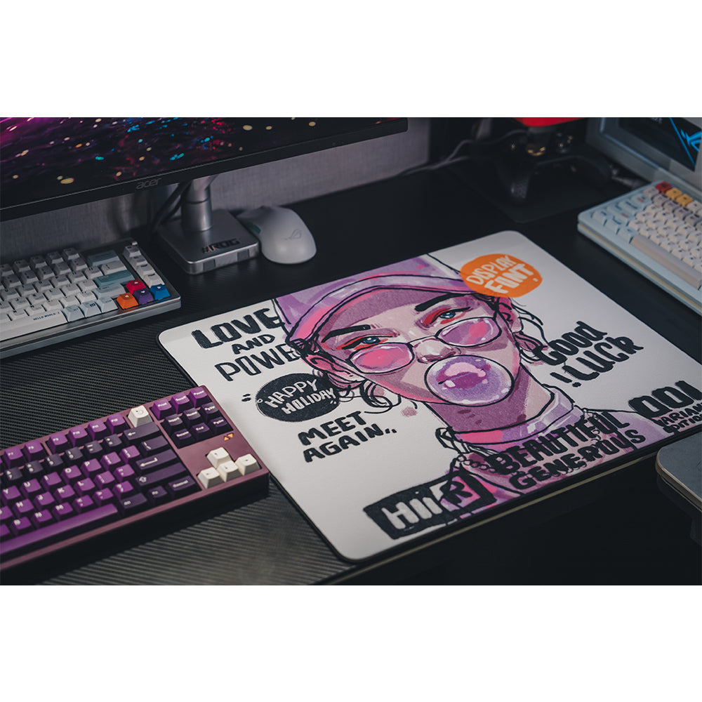 Owepowe WGR series Gaming Mousepad Rapper Girl