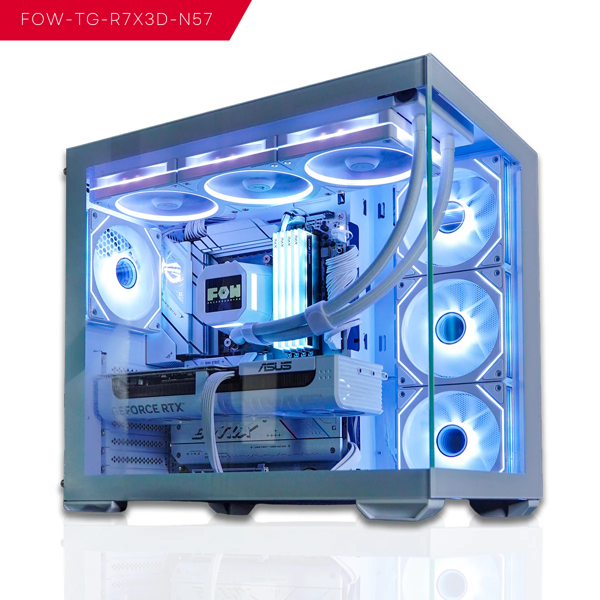 【FOW-TG-R7X3D-N57-PT-WH】BTOパソコン/ゲーミングPC