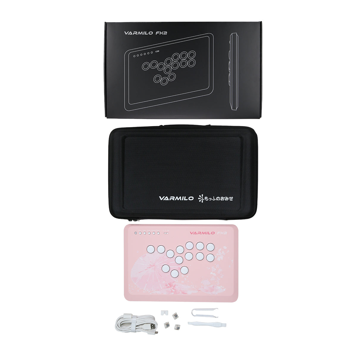 VARMILO FK2 Sakura Leverless Arcade Controller for Fighting Games