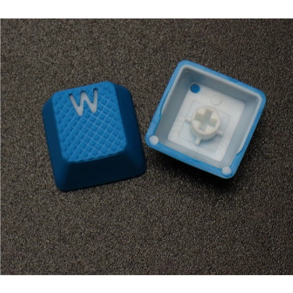 Tai-Hao Rubber Gaming Backlit Keycaps-18 keys/8 keys Sky Blue