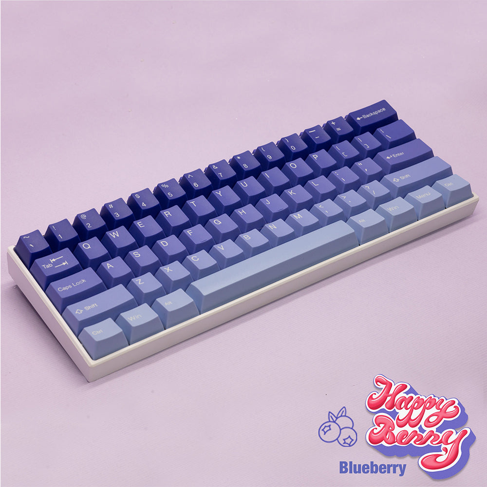Tai-Hao Cubic ABS Type Double shot Keyset Happy Berry - Blueberry & Strawberry