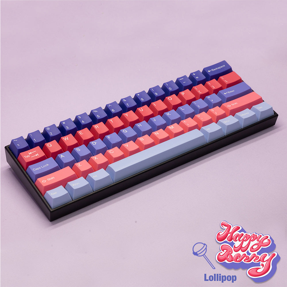 Tai-Hao Cubic ABS Type Double shot Keyset Happy Berry - Blueberry & Strawberry