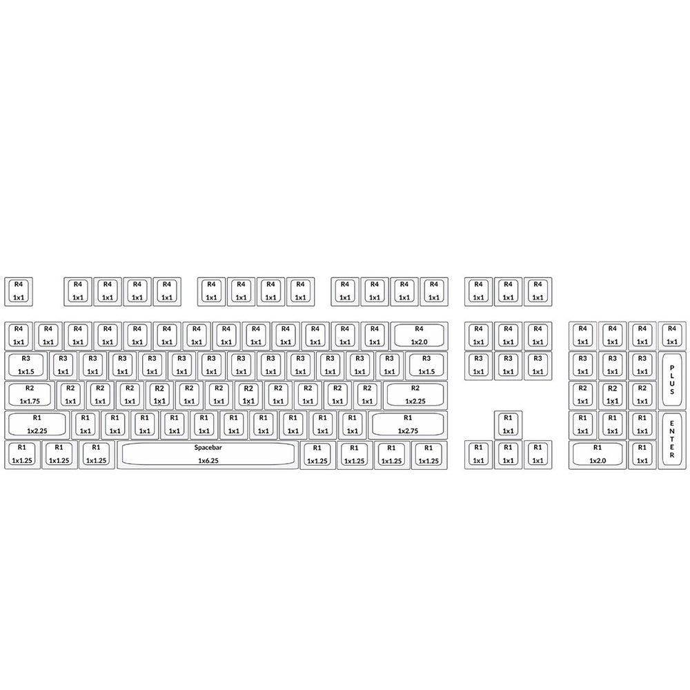 Tai-Hao Pink Love ABS Double shot Keycap Set