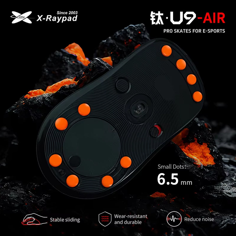 X-raypad Titanium U9 Air Universal Dot Premium Gaming Mouse Skates 40個入り