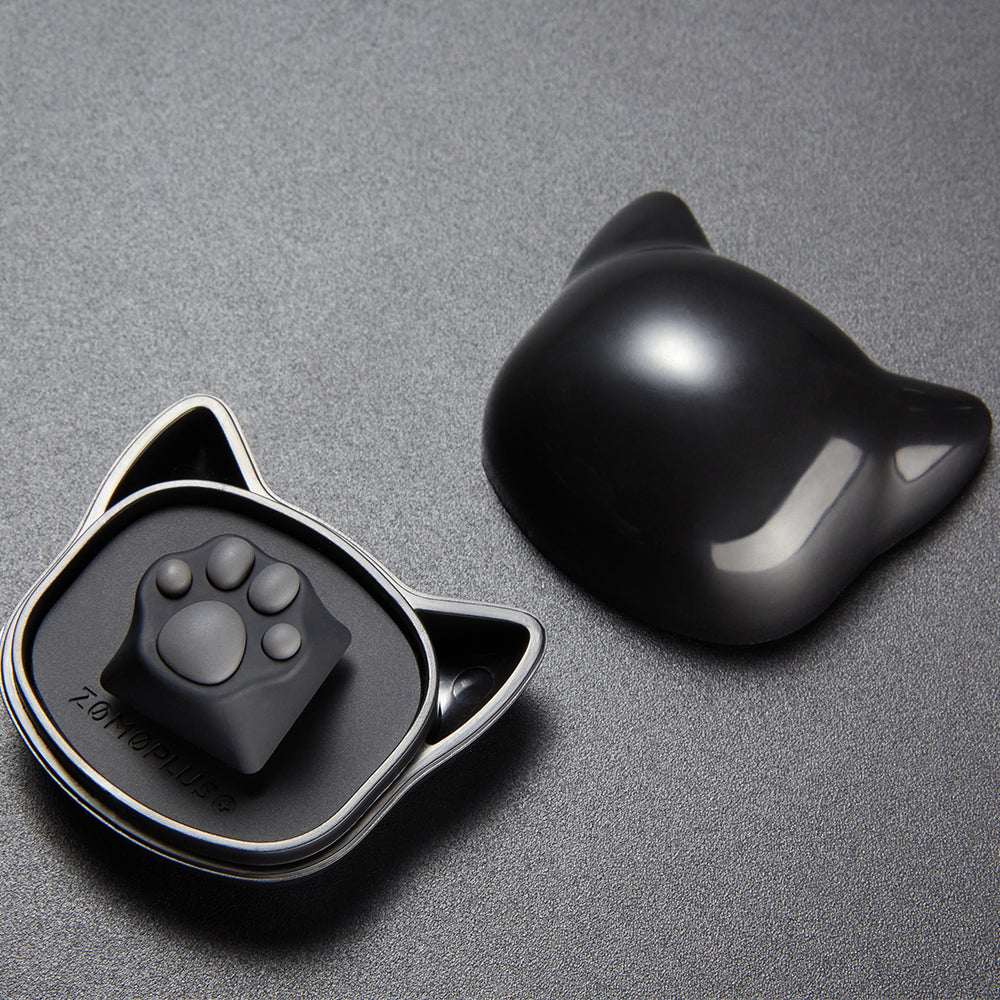 ZOMO PLUS ABS Kitty Paw Keycap Black Grey for Cherry MX Switches