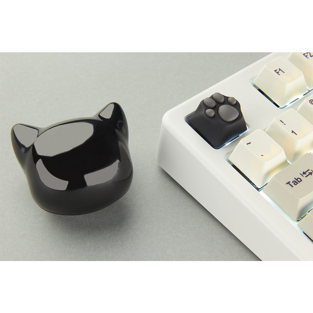 ZOMO PLUS ABS Kitty Paw Keycap Black Grey for Cherry MX Switches