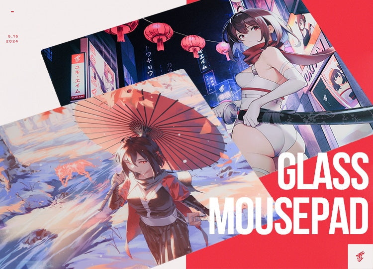 【入荷情報】Yuki Aim Glass Mousepad Katana/Kitsune 予約開始しました！