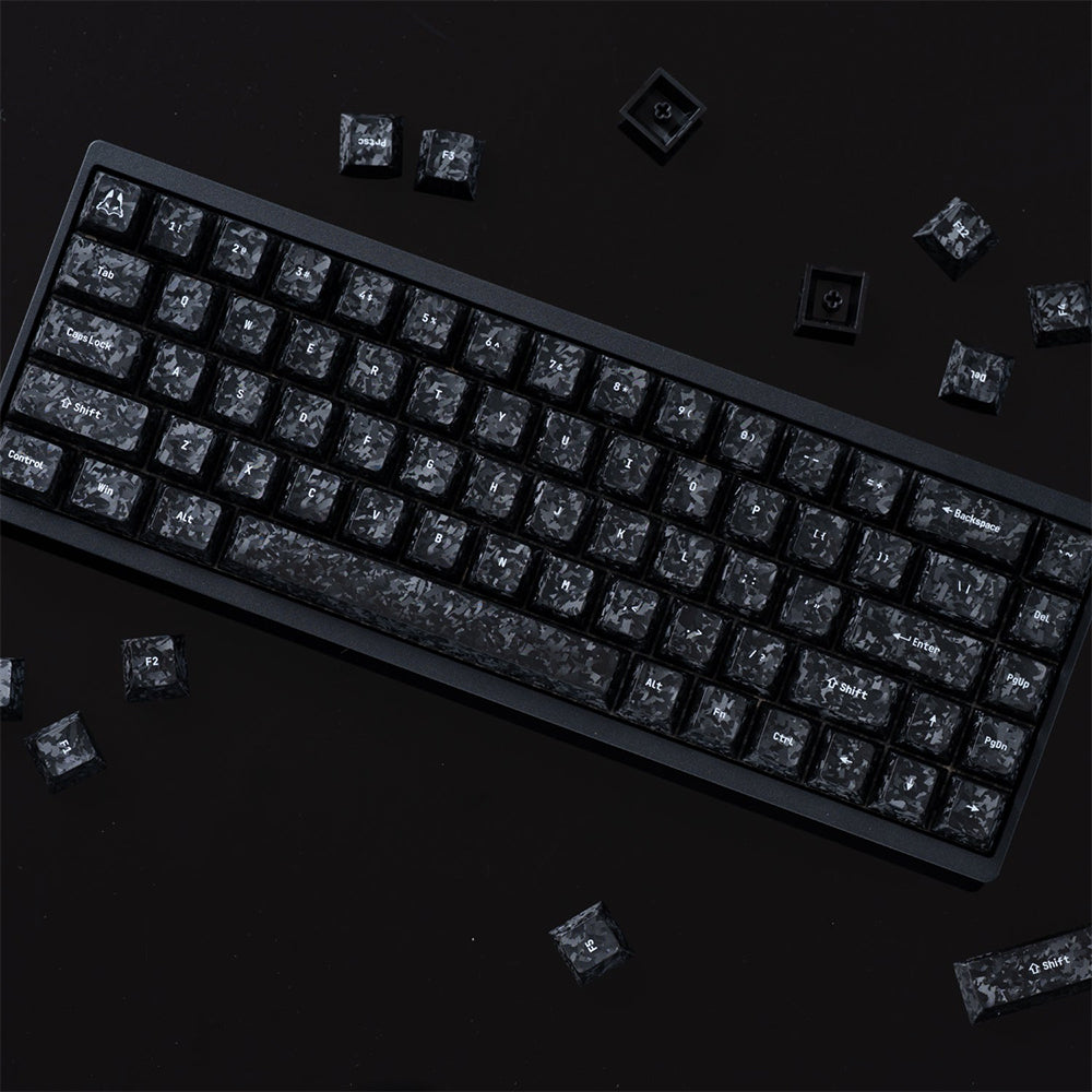 Arbiter Studio Carbon Fiber Textured Keycap Set 156 Keys