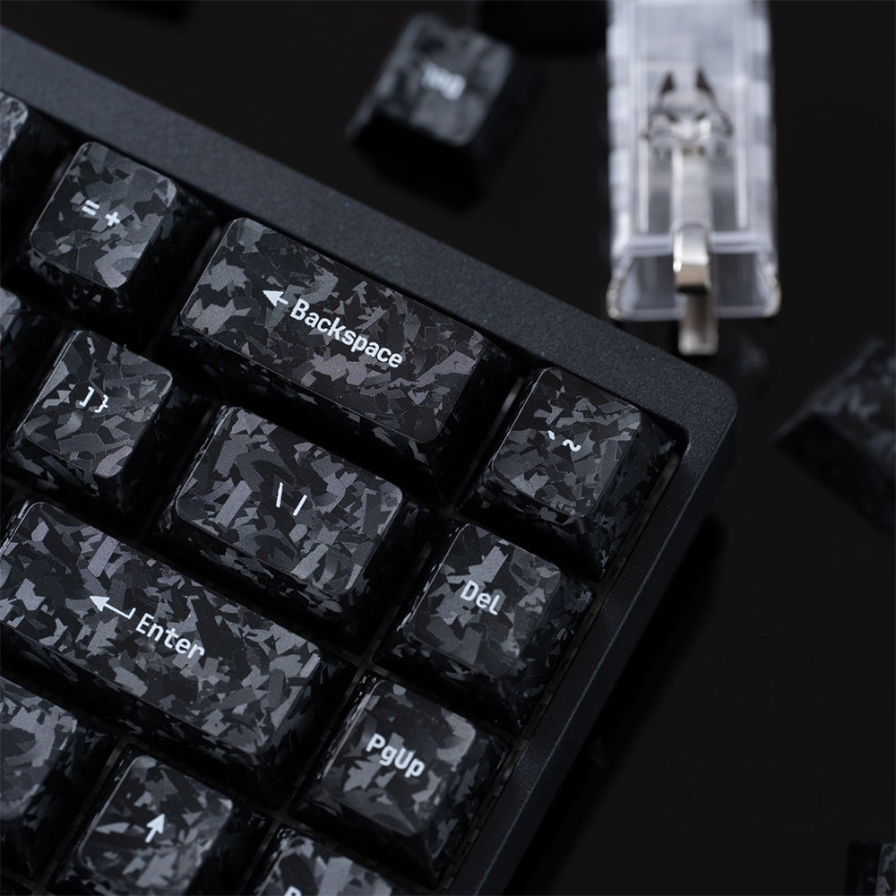 Arbiter Studio Carbon Fiber Textured Keycap Set 156 Keys