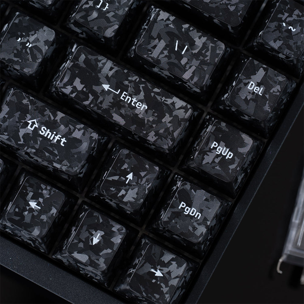 Arbiter Studio Carbon Fiber Textured Keycap Set 156 Keys
