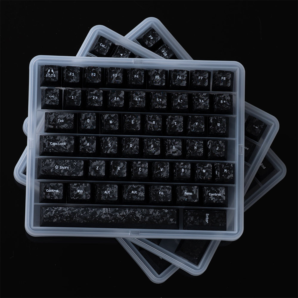 Arbiter Studio Carbon Fiber Textured Keycap Set 156 Keys