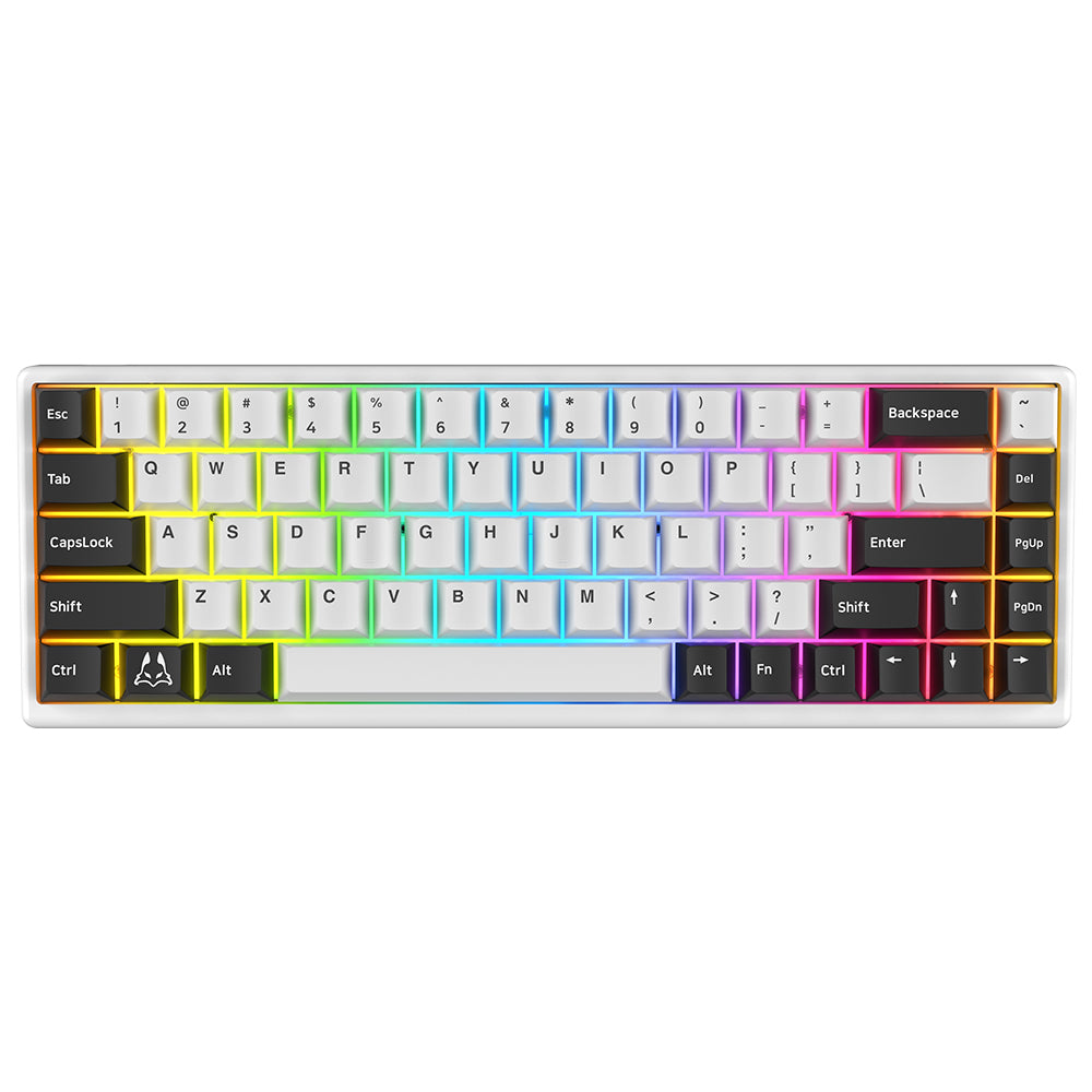 Arbiter Studio TENKO Polar 65 + HE Magnetic Gaming Keyboard White Panda