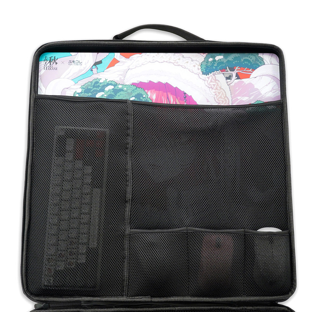 Dream Gamer x ふもコレ マウスパッド用キャリーバッグ（50cmx50cm スクエアサイズ対応）ブラック