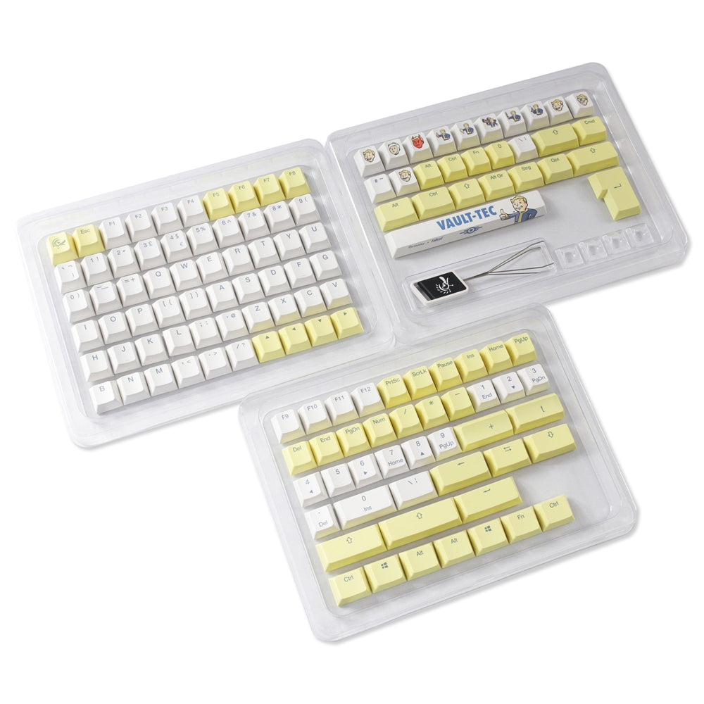 【限定】Ducky x Bethesda Fallout 132 Key Cherry Profile Dye Sub PBT Keycap Set