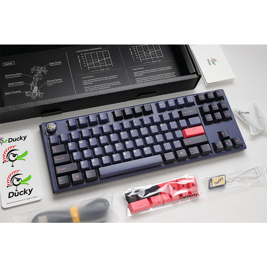 Ducky One 3 TKL size 80% keyboard Cosmic