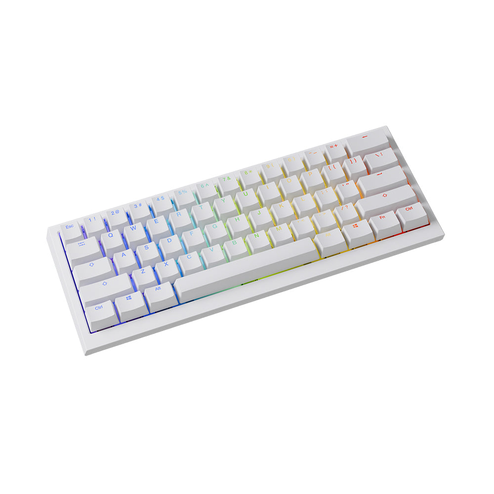 Ducky One X Mini Wireless 60% Rapid Trigger Analog Inductive Keyboard White