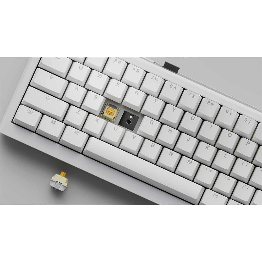 Ducky One X Mini Wireless 60% Rapid Trigger Analog Inductive Keyboard White