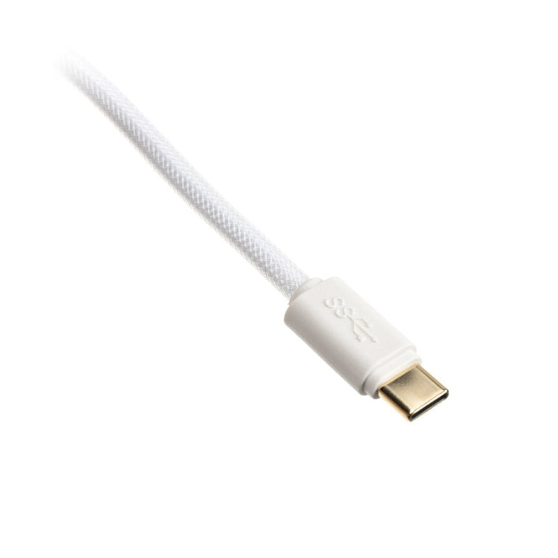 Ducky Premicord Custom Coiled USB Cable Pure White