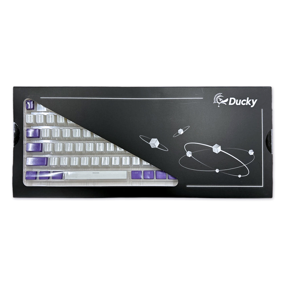 Ducky Seamless Legend Pudding Keycap Set Purple White