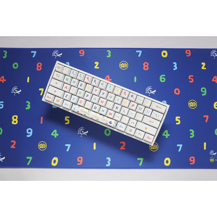 Ducky x SOU・SOU Large Desk Pad/Mat with Stitched Edges (800 x 350)