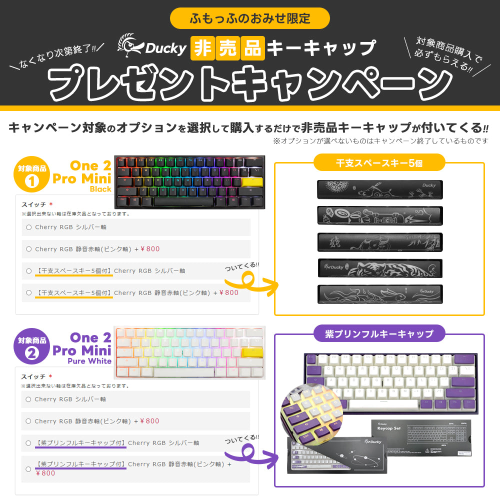 Ducky One 2 Pro Mini Pure White RGB 60% version