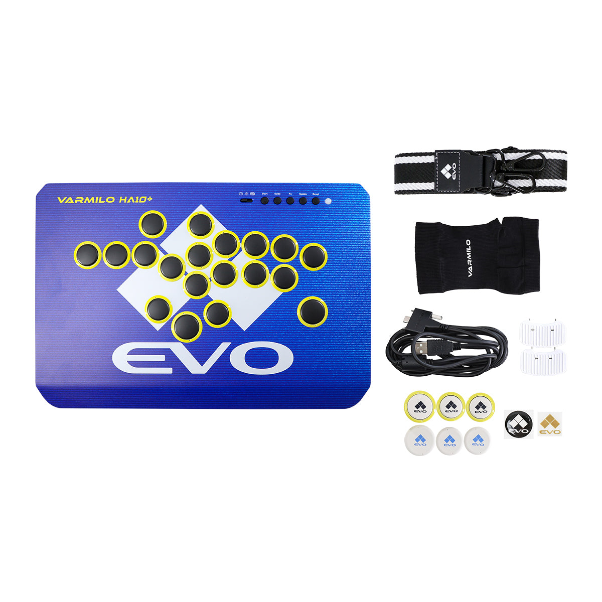 VARMILO HA10+ Evo Blue Leverless Arcade Controller for Fighting Games