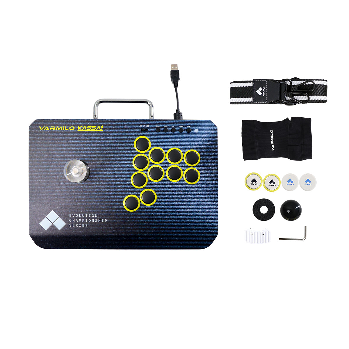 VARMILO KASSAI Evo Black Arcade Joystick Controller for Fighting Games