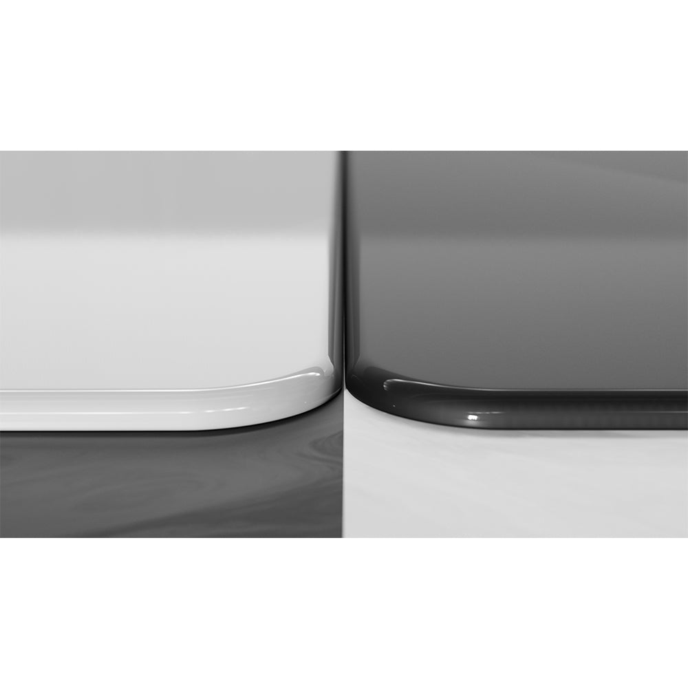 GLSSWRKS Polarity Series Glass Mousepad Large 490x420mm Black