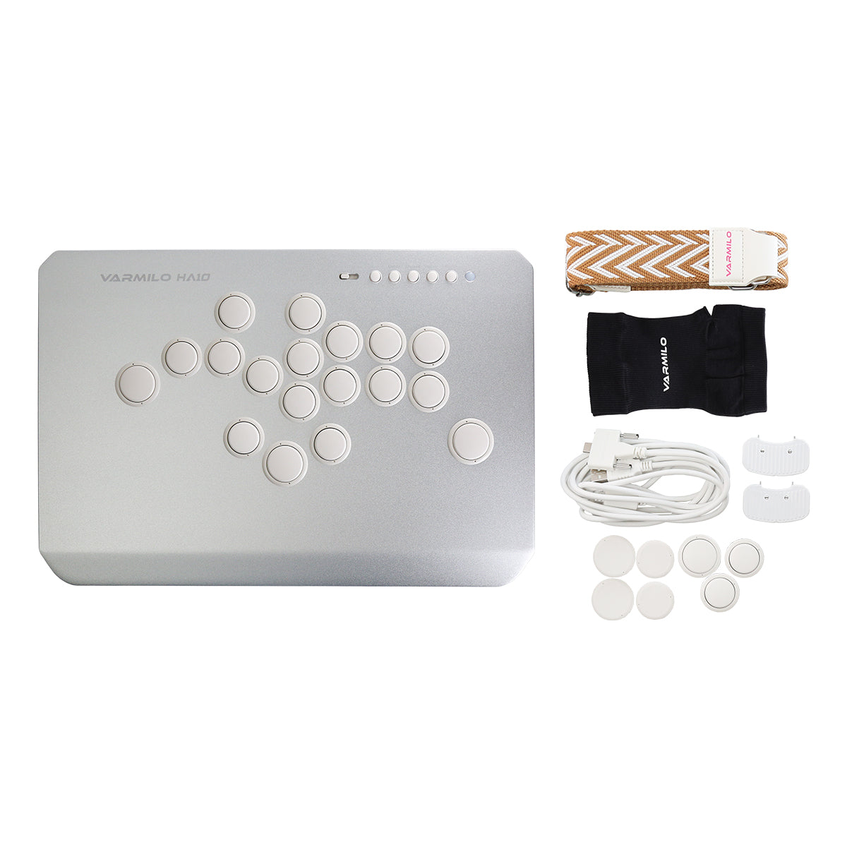 VARMILO HA10 Lunar Silver Leverless Arcade Controller for Fighting Games