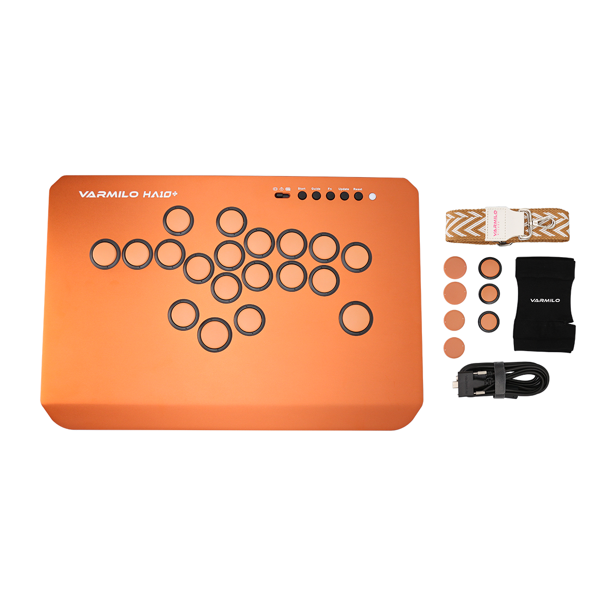 VARMILO HA10+ Red Copper Leverless Arcade Controller for Fighting Games
