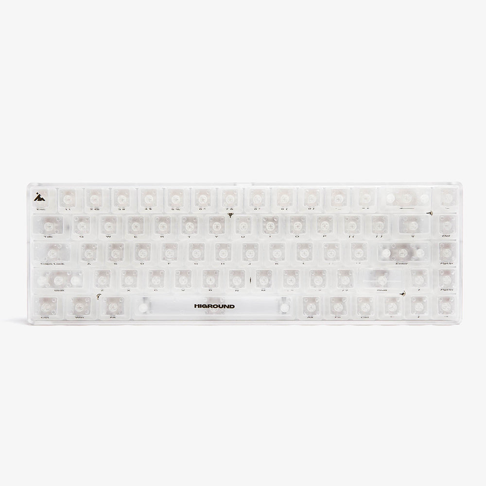 Higround Crystal Collection Basecamp 65 keyboard OPAL
