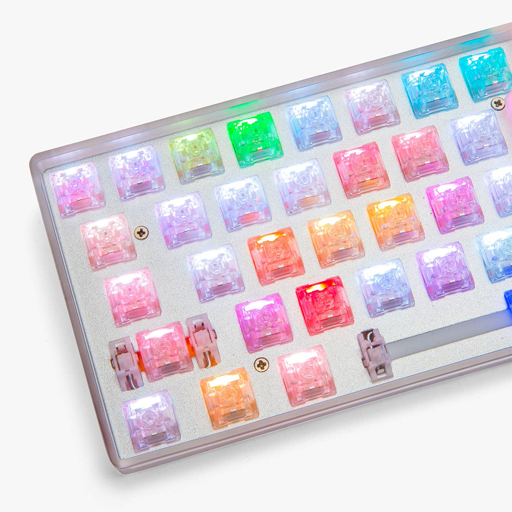 Higround Crystal Collection Basecamp 65 keyboard OPAL