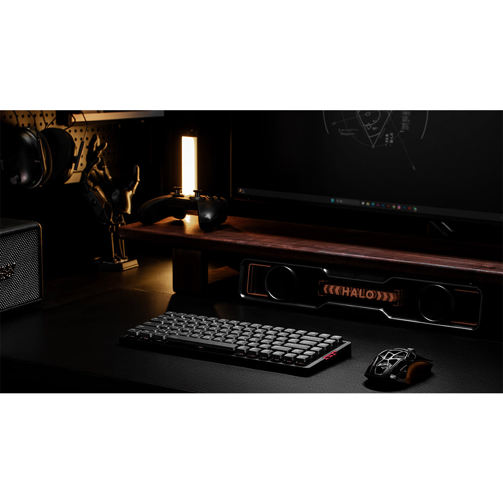 iQunix MQ80 Aluminum Low Profile Wireless Mechanical Keyboard Shadow Black
